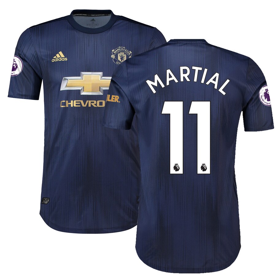 Anthony Martial 2018/19 Third Authentic Player Jersey – Navy