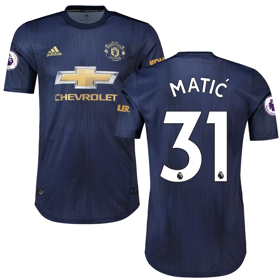 Nemanja Matic 2018/19 Third Authentic Player Jersey – Navy