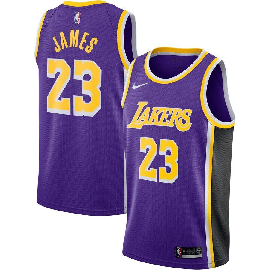LBJ Basketball Shoe James Los Angeles Lakers 2018/19 Swingman Jersey - Icon Edition