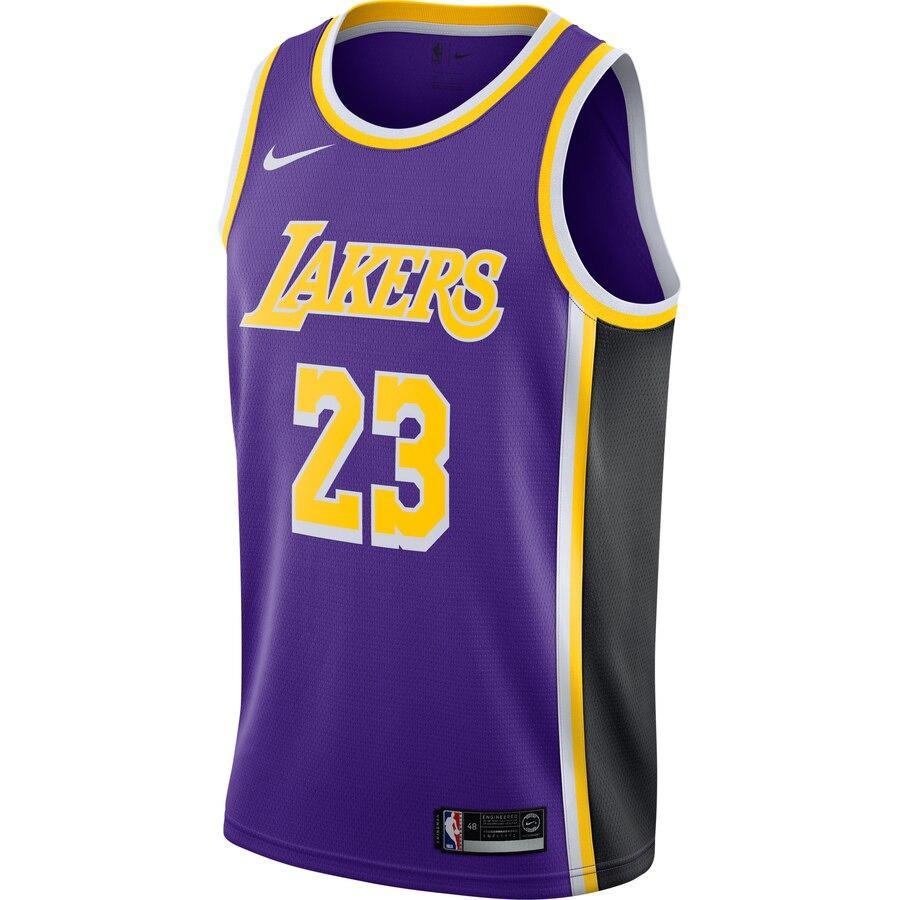 LBJ Basketball Shoe James Los Angeles Lakers 2018/19 Swingman Jersey - Icon Edition