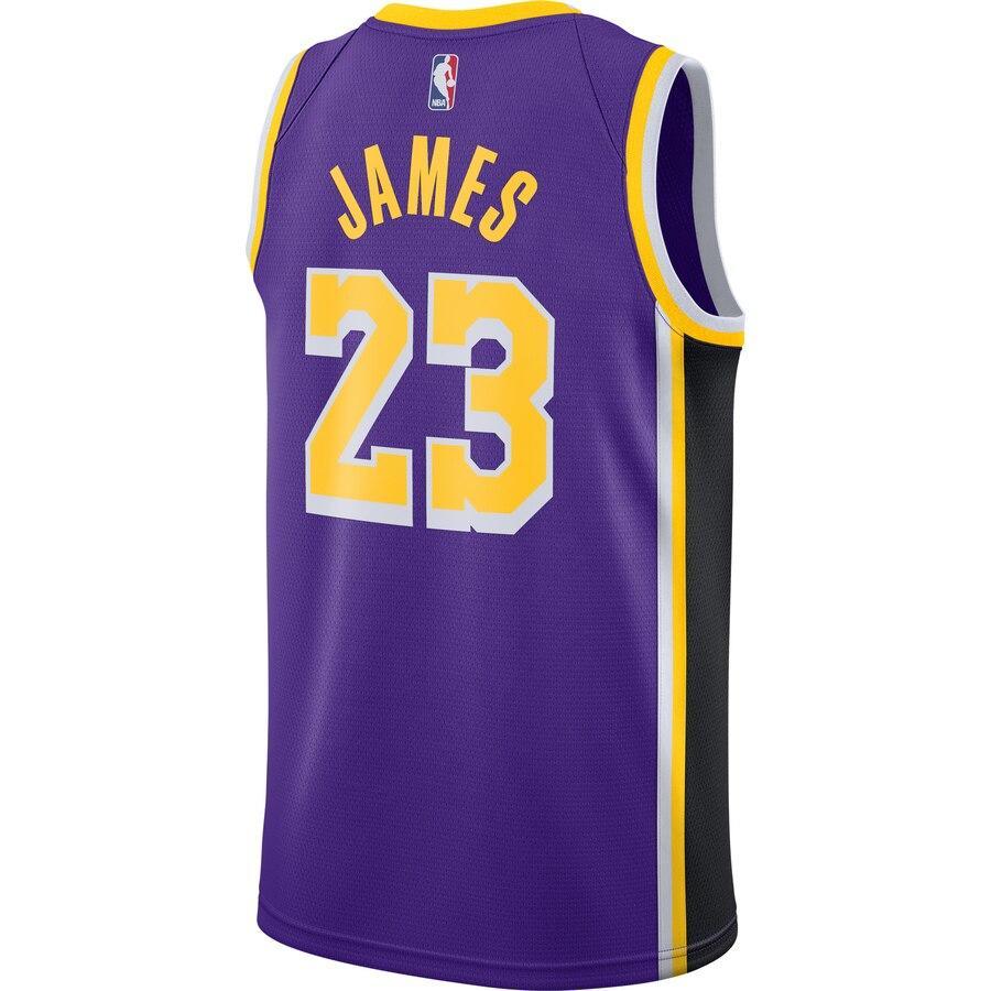 LBJ Basketball Shoe James Los Angeles Lakers 2018/19 Swingman Jersey - Icon Edition