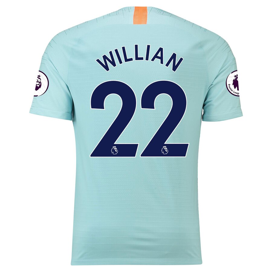 Willian Borges da Silva 2018/19 Third Authentic Vapor Match Player Jersey – Blue