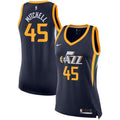 Donovan Mitchell Utah Jazz Women's Finished Swingman Jersey - Icon Edition – Navy