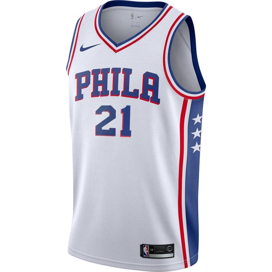 Joel Embiid Philadelphia 76ers Swingman Player Jersey - Association Edition – White
