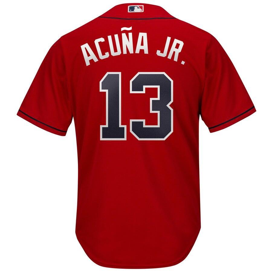 Ronald Acuna Jr. Atlanta Braves Majestic Alternate Cool Base Player Replica Jersey