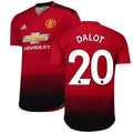 Diogo Dalot 18/19 Home Authentic Jersey – Red
