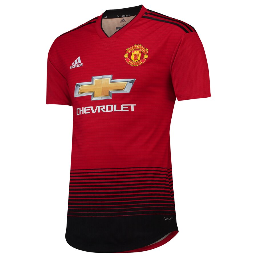 Diogo Dalot 18/19 Home Authentic Jersey – Red