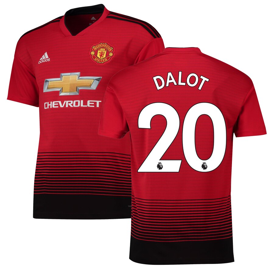 Diogo Dalot 18/19 Home Replica Jersey – Red