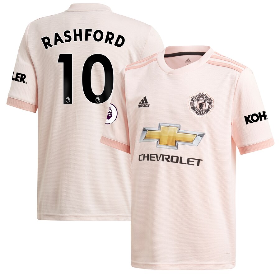 Marcus Rashford 18/19 Away Authentic Jersey – Coral