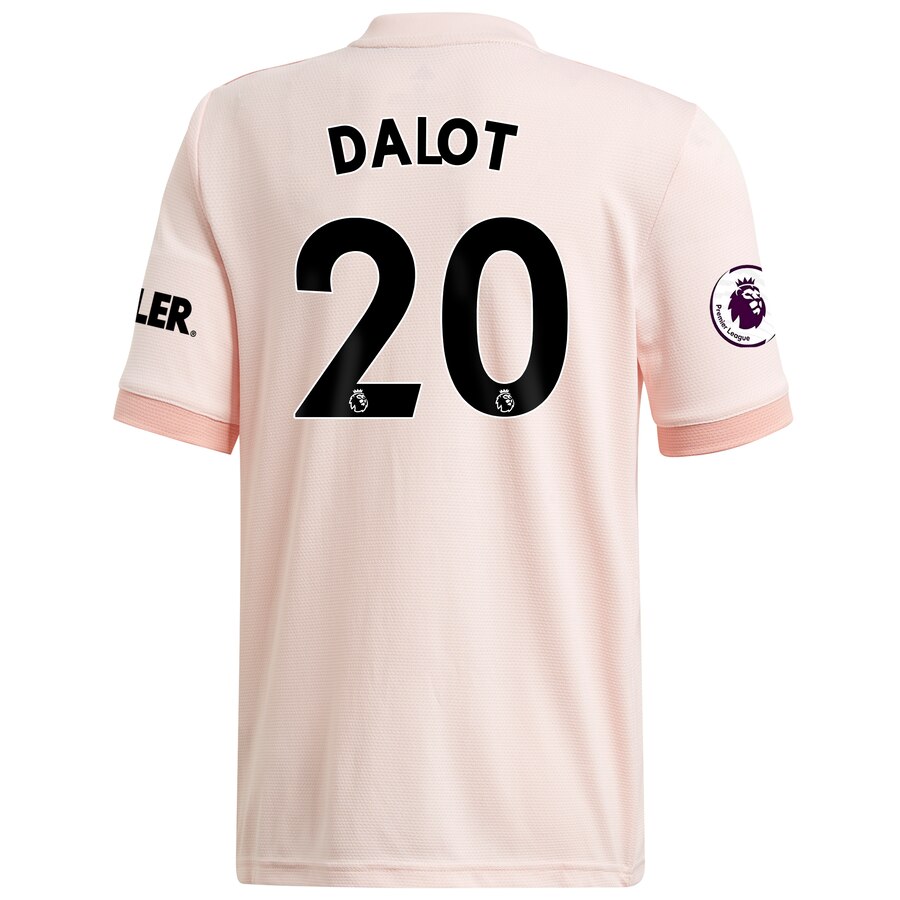Diogo Dalot 18/19 Away Authentic Jersey – Coral