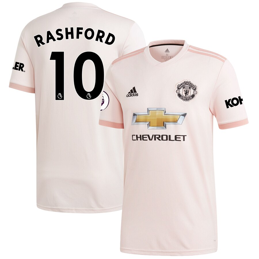 Marcus Rashford 18/19 Away Replica Jersey – Coral