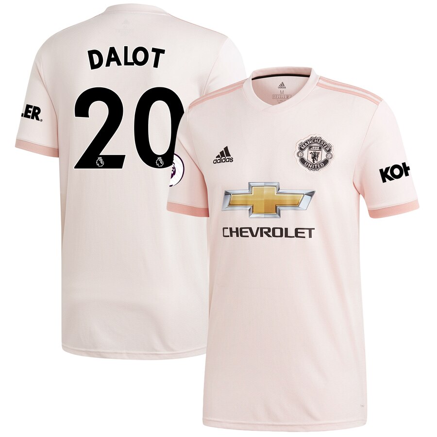 Diogo Dalot 18/19 Away Replica Jersey – Coral