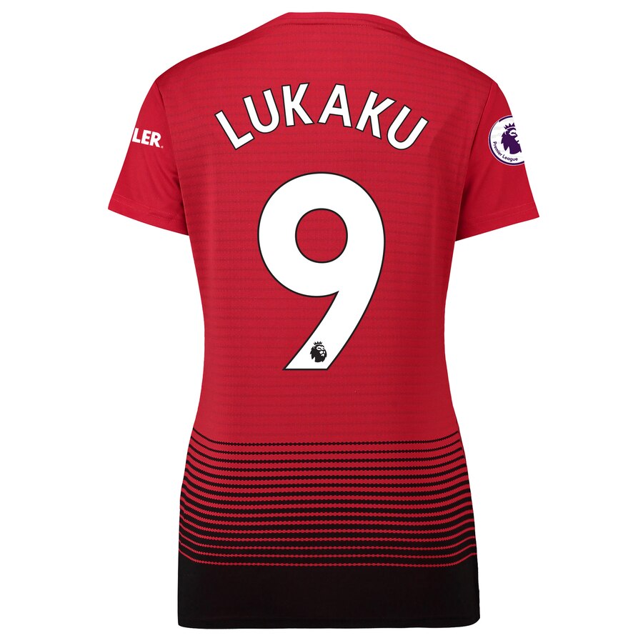 Romelu Lukaku Women's 18/19 Home Replica Jersey – Red