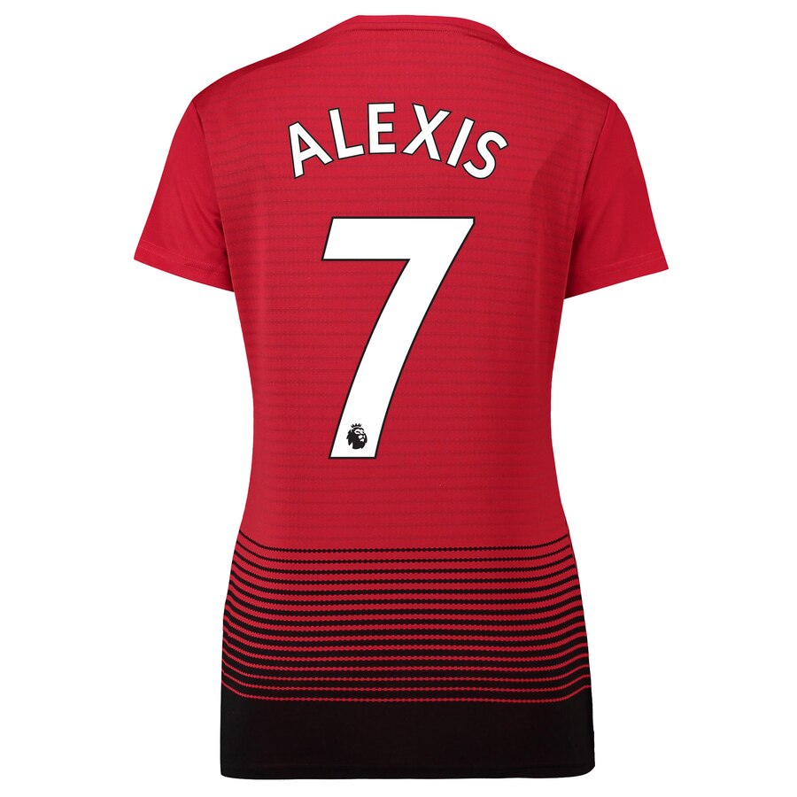 Alexis Sanchez Women's 18/19 Home Replica Jersey – Red