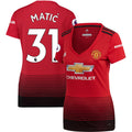 Nemanja Matic Women's 18/19 Home Replica Jersey – Red