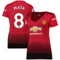Juan Mata Women's 18/19 Home Replica Jersey – Red