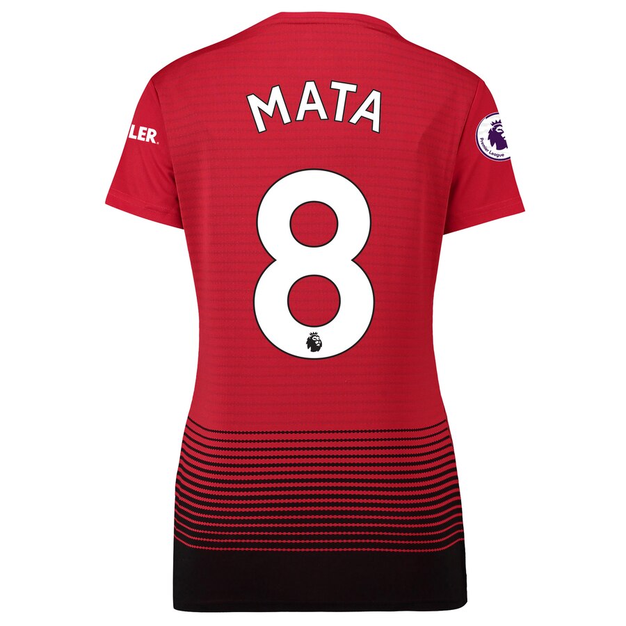 Juan Mata Women's 18/19 Home Replica Jersey – Red