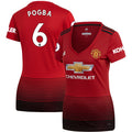 Paul Pogba Women's 18/19 Home Replica Jersey – Red