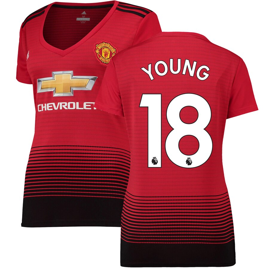Ashley Young Women's 18/19 Home Replica Jersey – Red