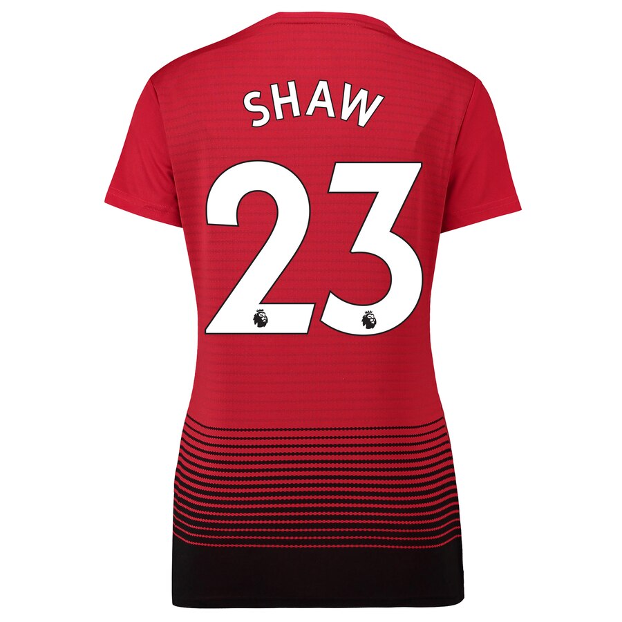 Luke Shaw Women's 18/19 Home Replica Jersey – Red