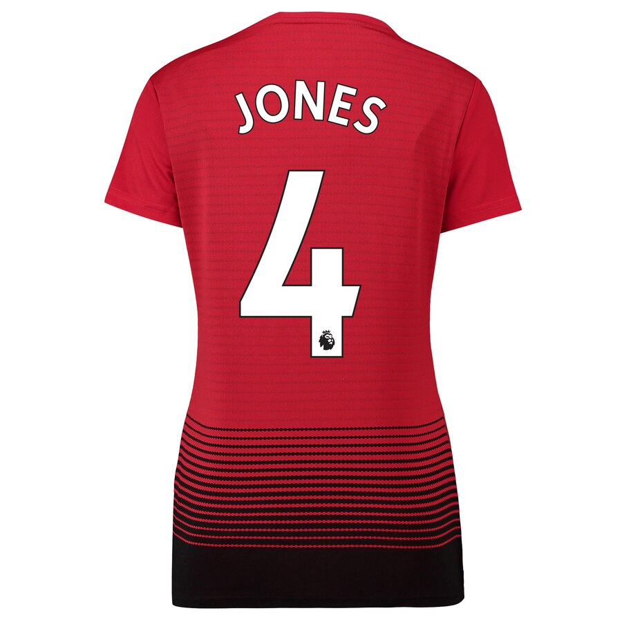 Phil Jones Women's 18/19 Home Replica Jersey – Red