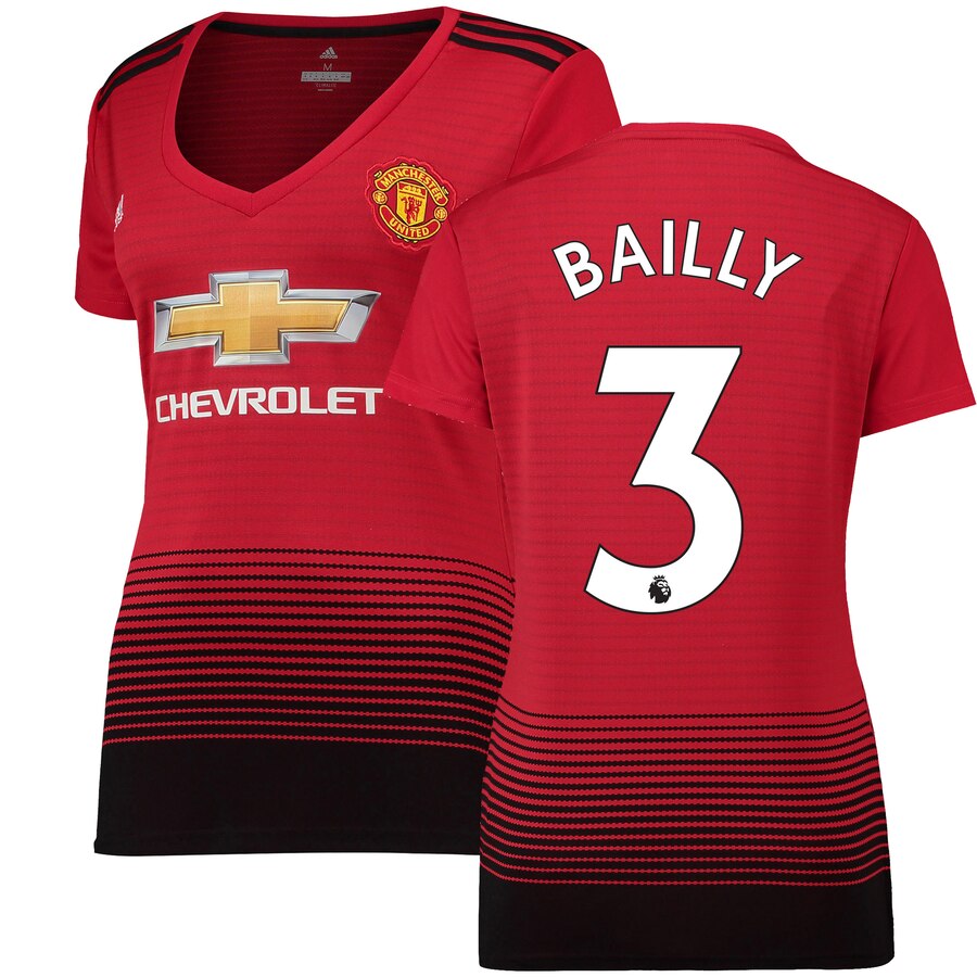 Eric Bailly Women's 18/19 Home Replica Jersey – Red
