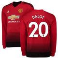 Diogo Dalot 18/19 Home Long Sleeve Jersey – Red