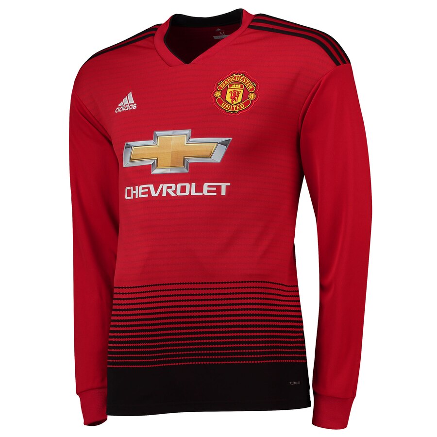 Diogo Dalot 18/19 Home Long Sleeve Jersey – Red