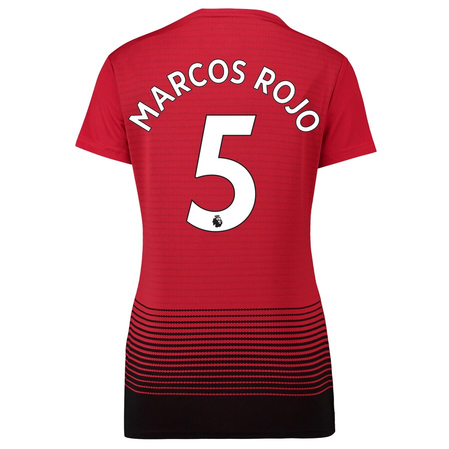 Marcos Rojo Women's 18/19 Home Replica Jersey – Red
