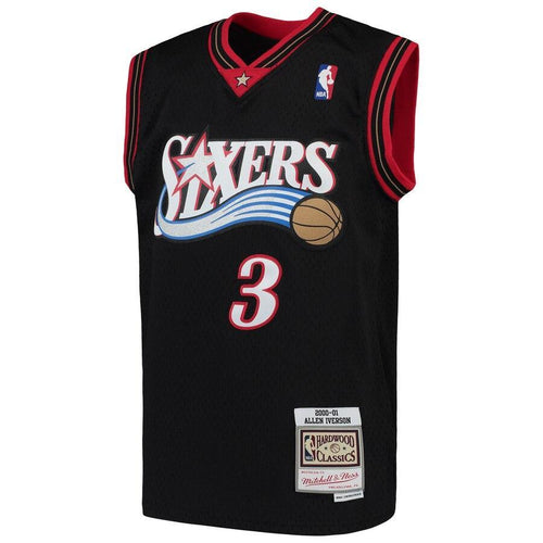 Allen Iverson Philadelphia 76ers Youth Hardwood Classics Swingman Throwback Jersey – Royal