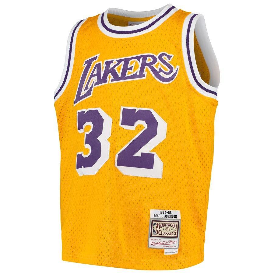 Magic Johnson Los Angeles Lakers Youth Swingman Throwback Jersey – Gold