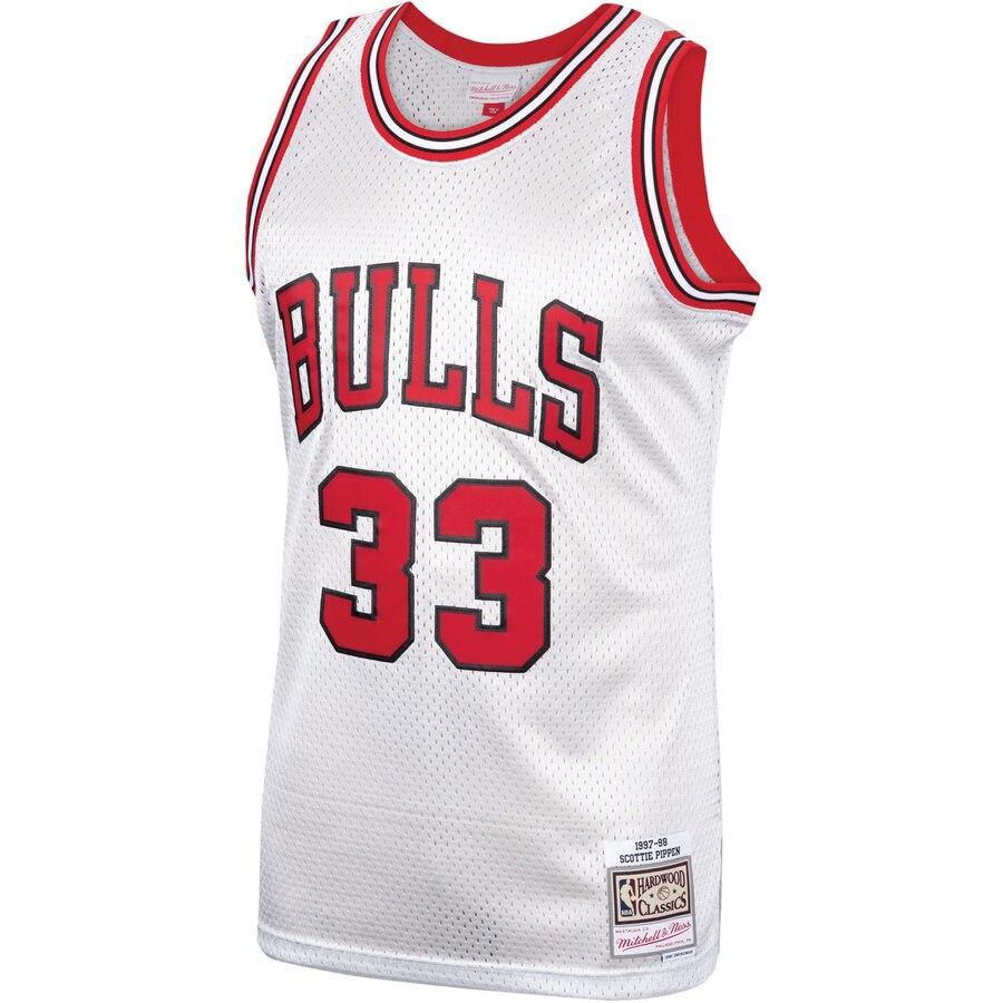 Scottie Pippen Chicago Bulls Hardwood Classics Platinum Swingman Jersey