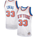 Patrick Ewing New York Knicks Hardwood Classics Platinum Swingman Jersey