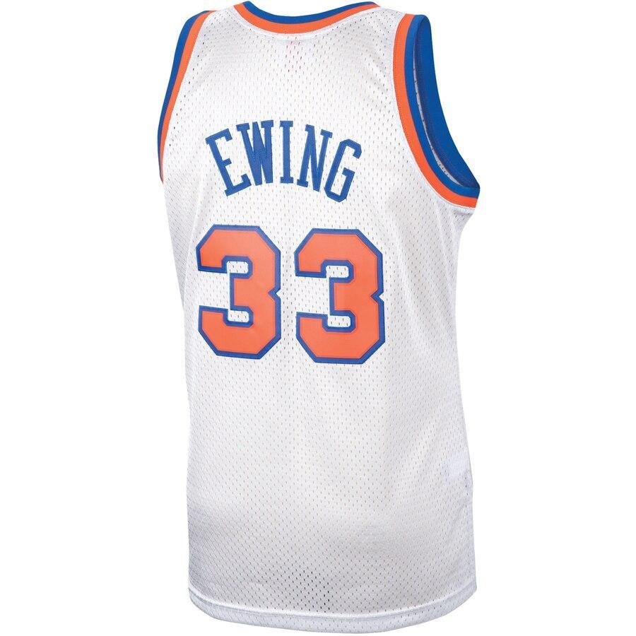 Patrick Ewing New York Knicks Hardwood Classics Platinum Swingman Jersey