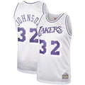 Magic Johnson Los Angeles Lakers Hardwood Classics Platinum Swingman Jersey