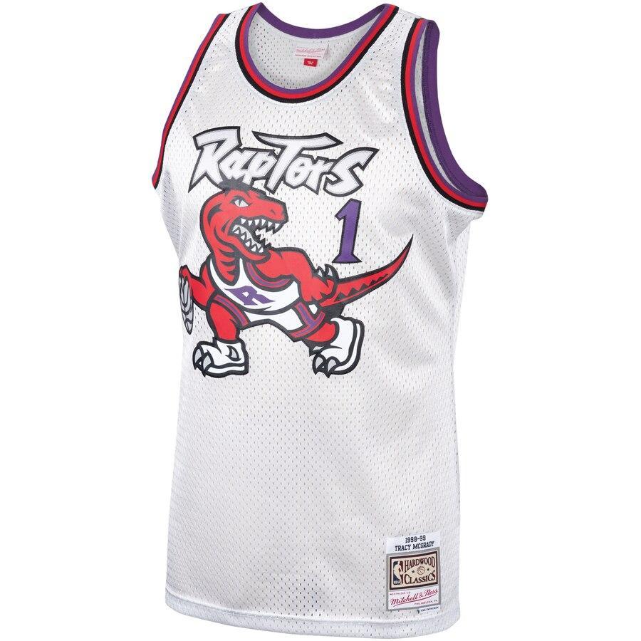 Tracy McGrady Toronto Raptors Hardwood Classics Platinum Swingman Jersey