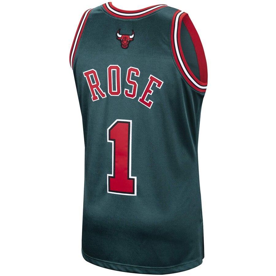 Derrick Rose Chicago Bulls Hardwood Classics 2008-09 Authentic Jersey – Green