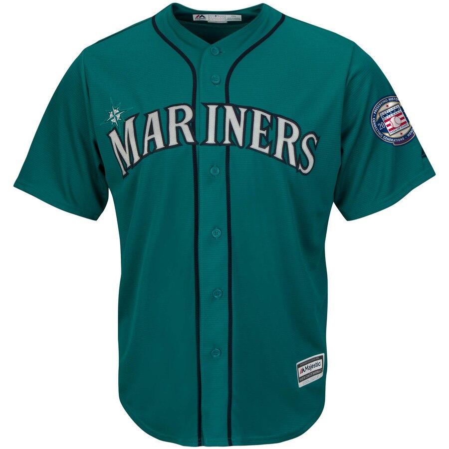 Men's Seattle Mariners Edgar Martinez Alternate Northwest Green 2019 Hall of Fame Induction Cool Base Player Jersey