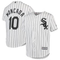 Yoan Moncada 10 Chicago White Sox Youth White/Black Home Official Cool Base Player Jersey
