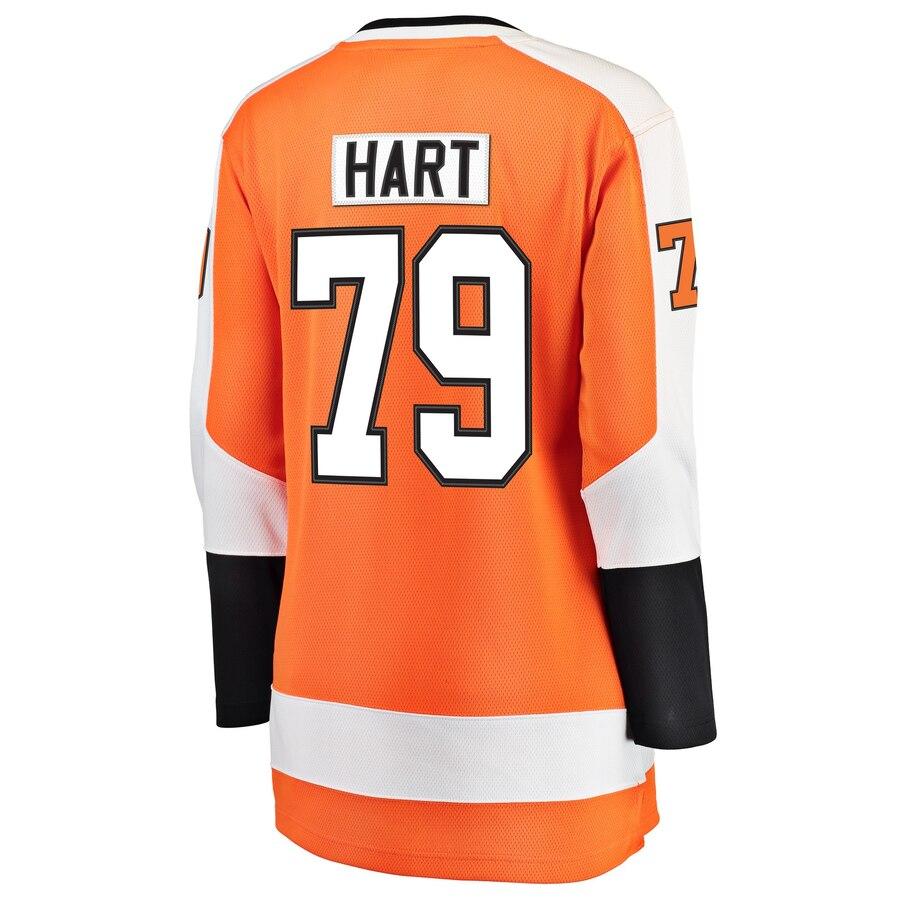 Carter Hart 79 Philadelphia Flyers Women's Home Premier Breakaway Player Jersey – Orange