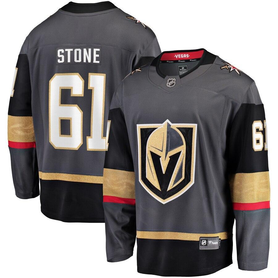 Mark Stone Vegas Golden Knights Branded Home Premier Breakaway Player Jersey – Gray