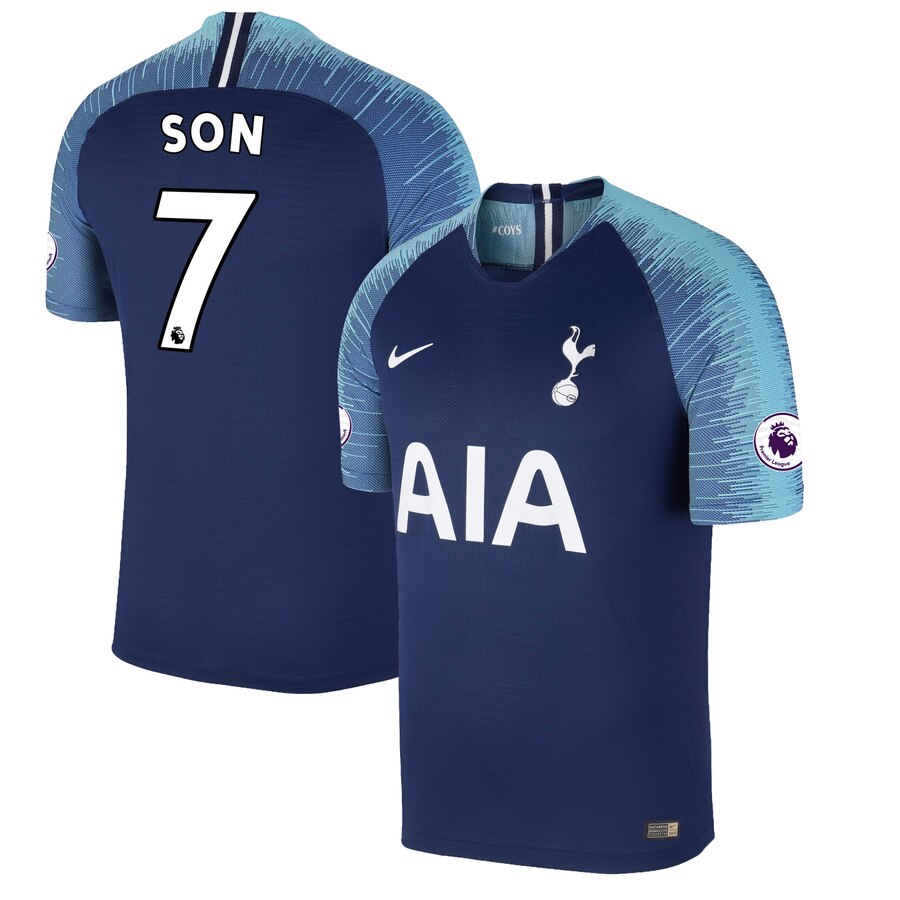 Son Heung-min Fanatics Branded 2018/2019 Authentic Away Jersey – Blue