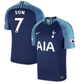 Son Heung-min Fanatics Branded 2018/2019 Authentic Away Jersey – Blue