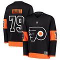 Carter Hart 79 Philadelphia Flyers Youth Black Alternate Replica Player Jersey