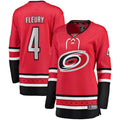 Haydn Fleury Carolina Hurricanes Branded Women's Home Breakaway Player Jersey – Red