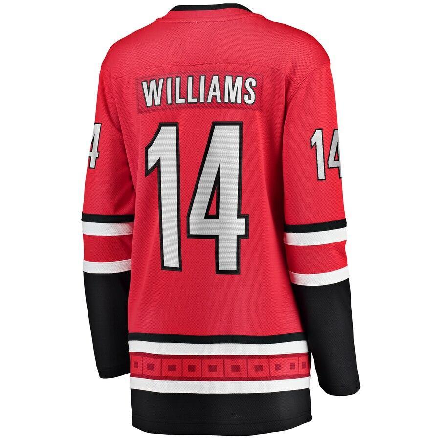 Justin Williams Carolina Hurricanes Branded Women's Home Breakaway Player Jersey – Red