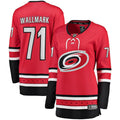 Lucas Wallmark Carolina Hurricanes Branded Women's Home Breakaway Player Jersey – Red