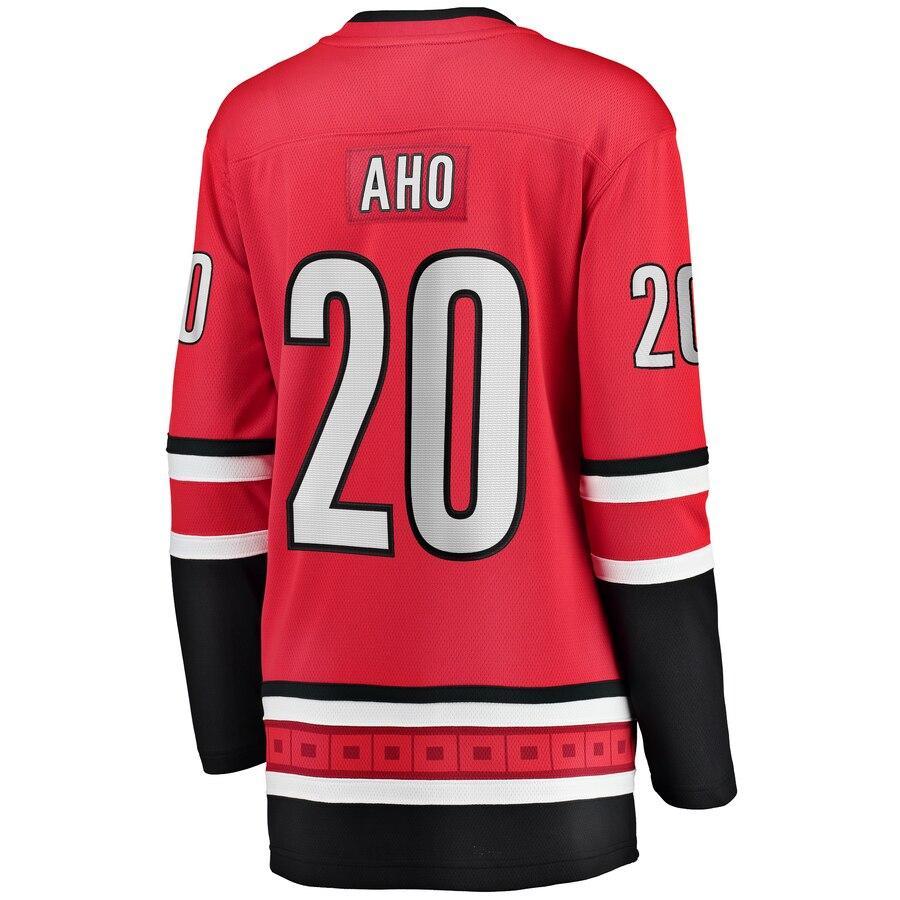 Sebastian Aho Carolina Hurricanes Branded Women's Home Breakaway Player Jersey – Red