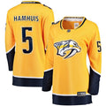Dan Hamhuis Nashville Predators Branded Women's Home Breakaway Player Jersey – Gold