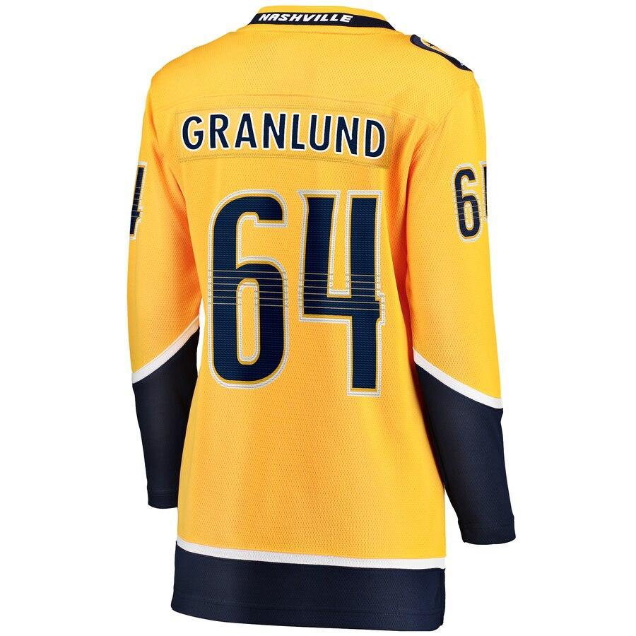 Mikael Granlund Nashville Predators Branded Women's Home Breakaway Player Jersey – Gold